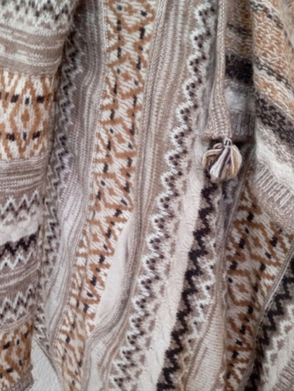 J. Jill wool and alpaca blend open front waterfall cardigan sweater - Picture 6 of 9